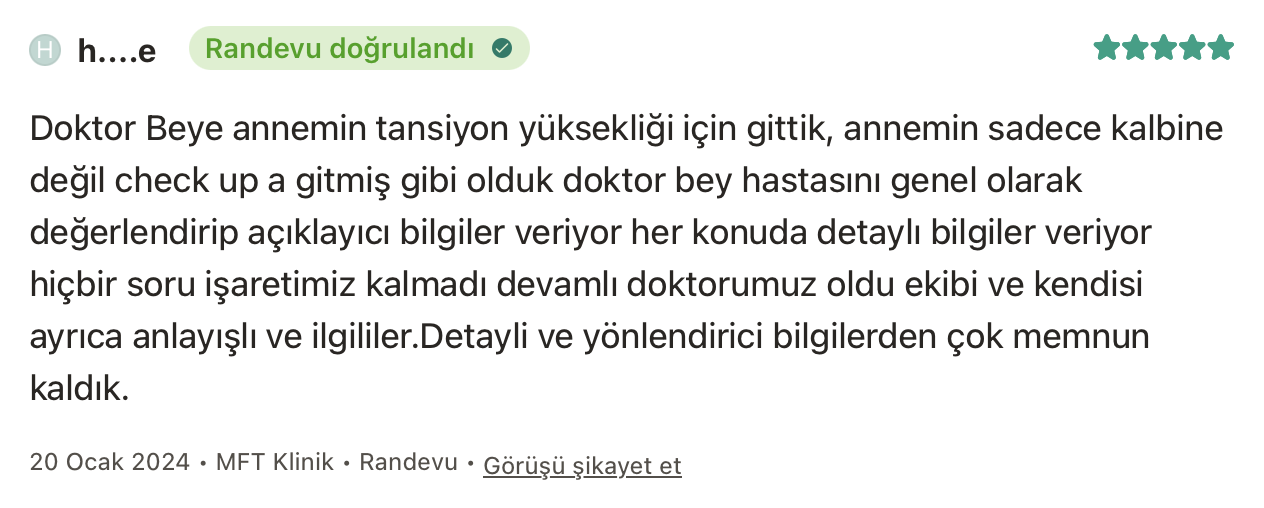Patient evaluations 3